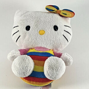 TY Hello Kitty Plush Rainbow Outfit Sanrio Stuffed Toy